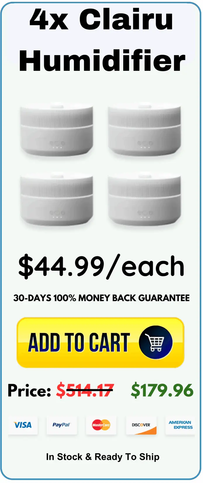 Clairu Humidifier package offer price